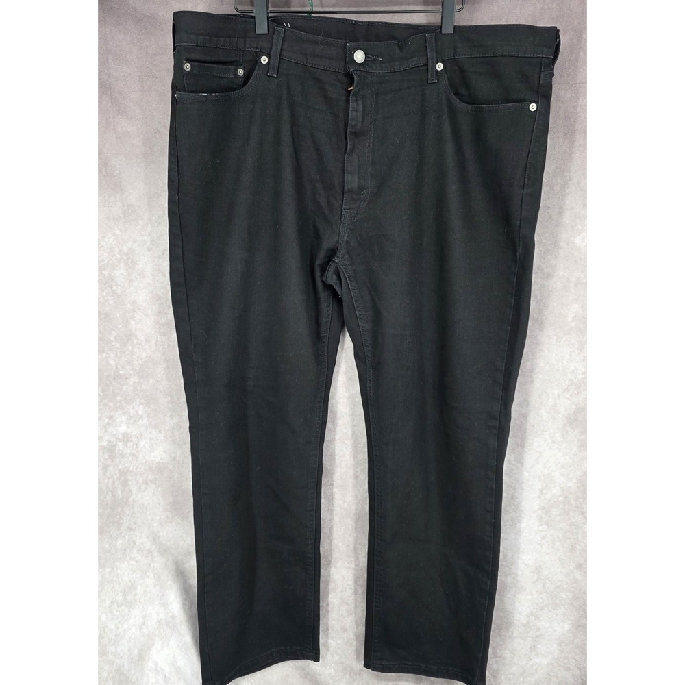 Levis 541 Jeans Mens 40x30 Black Athletic Tapered Stretch Denim Pants